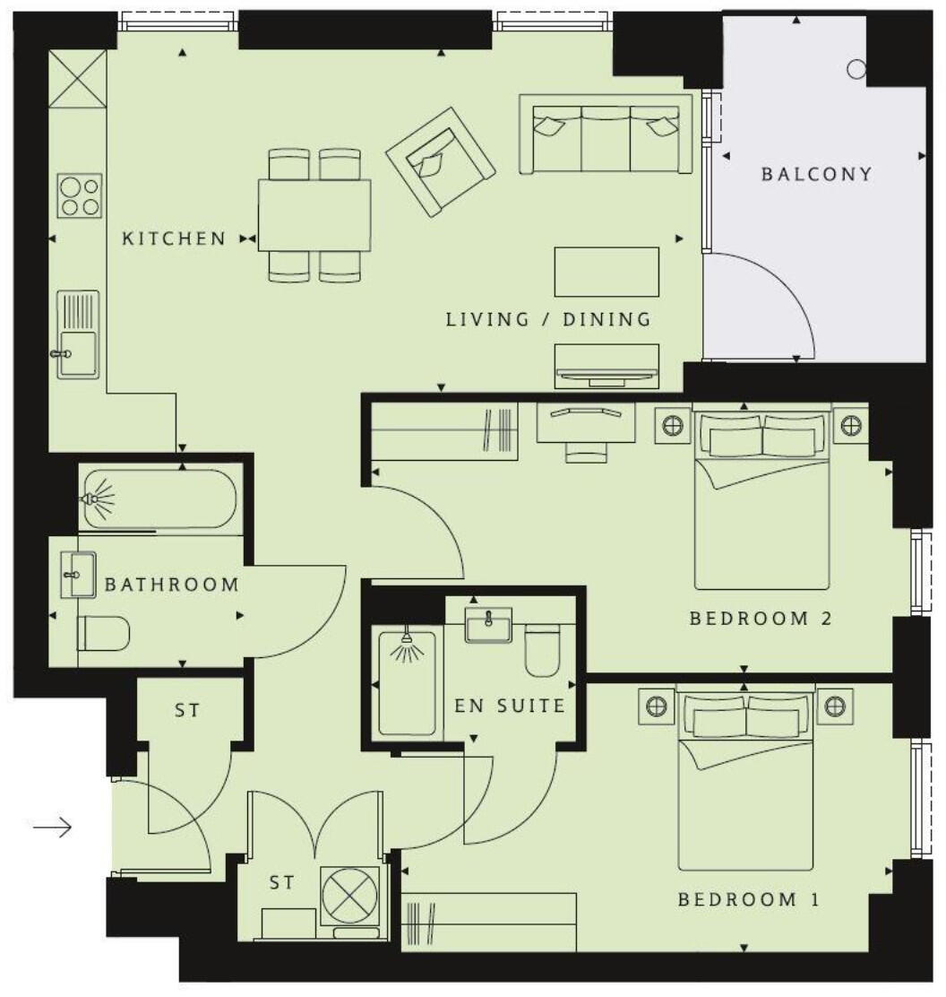 Tabbard Apartments, London, London, London, W3 floorplan