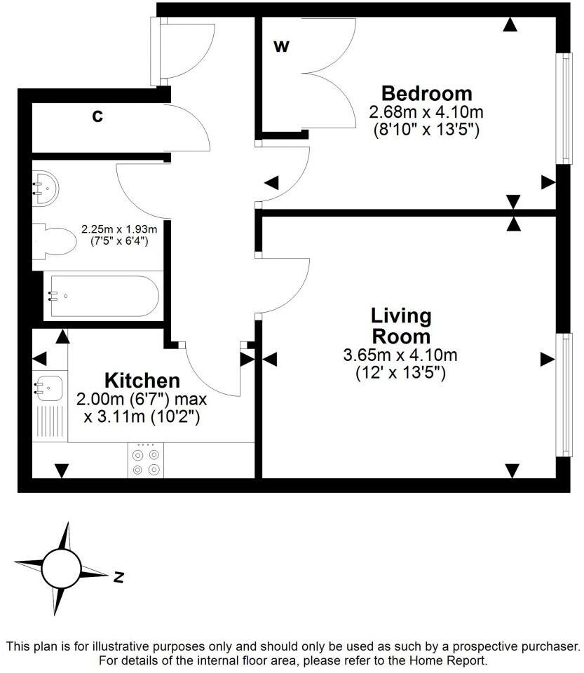 12/42 Pilrig Hights, Pilrig, Edinburgh, EH6 5BB floorplan