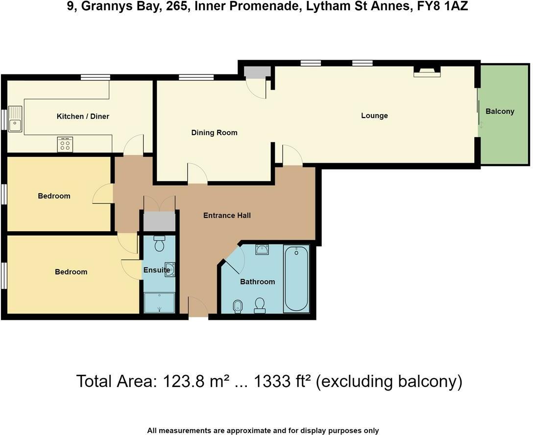 Grannys Bay, Inner Promenade, Fairhaven, Lytham St Annes floorplan