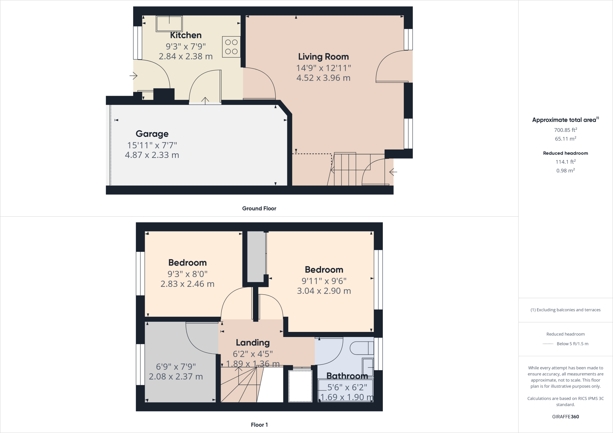 Heron Drive, Lenton, Nottingham, Nottinghamshire, NG7 floorplan