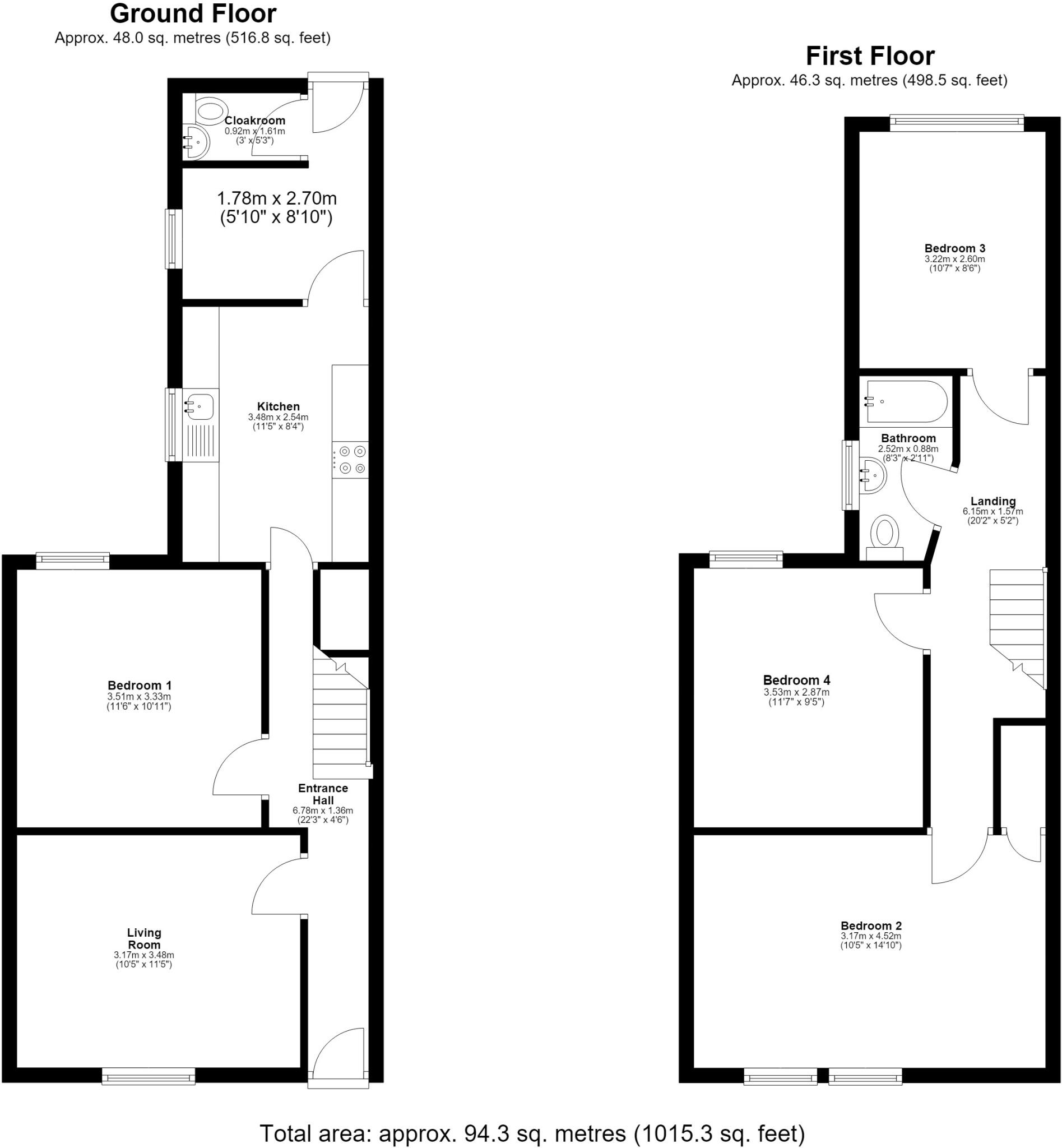 Turner Street, Northampton, Northamptonshire floorplan