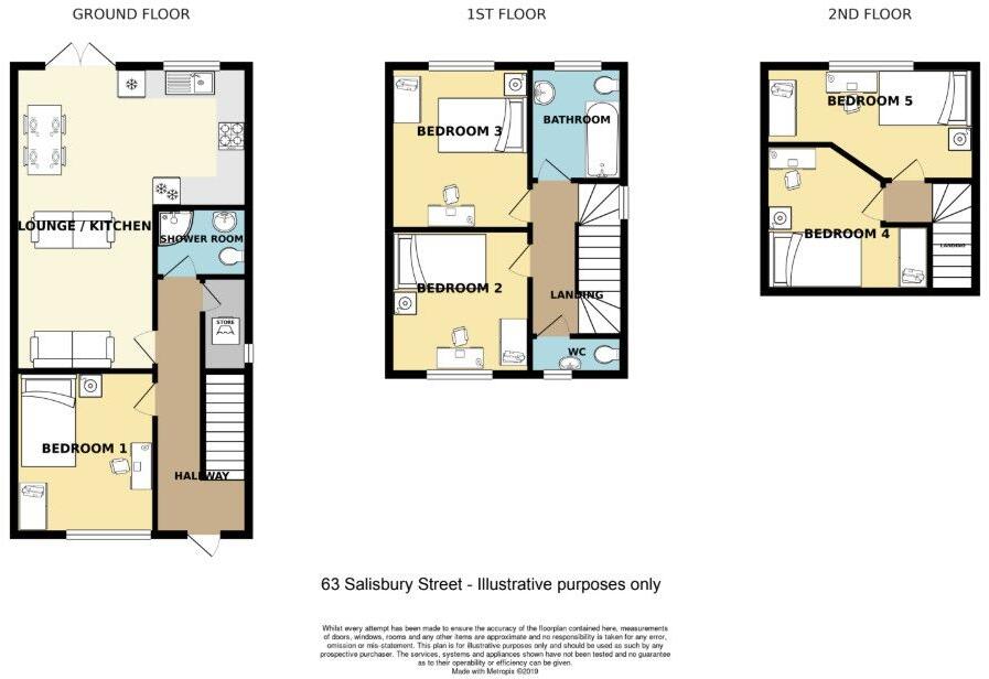 Salisbury Street, Beeston NG9 floorplan