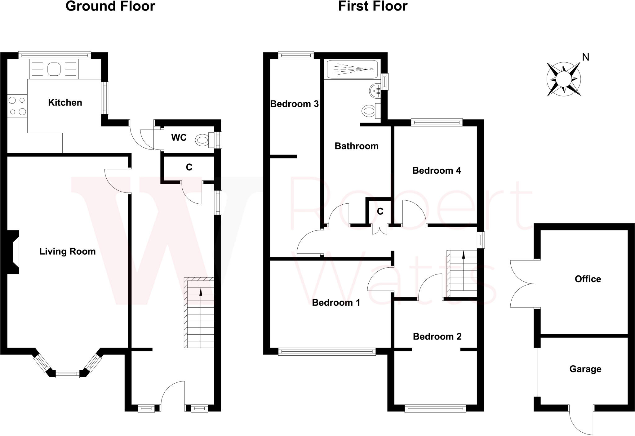 Elm Grove, Gomersal, Cleckheaton, West Yorkshire, BD19 floorplan
