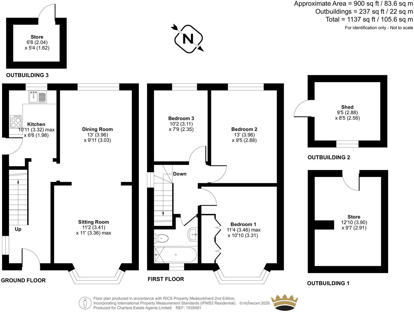 Archery Grove, Woolston, Southampton, Hampshire, SO19 floorplan