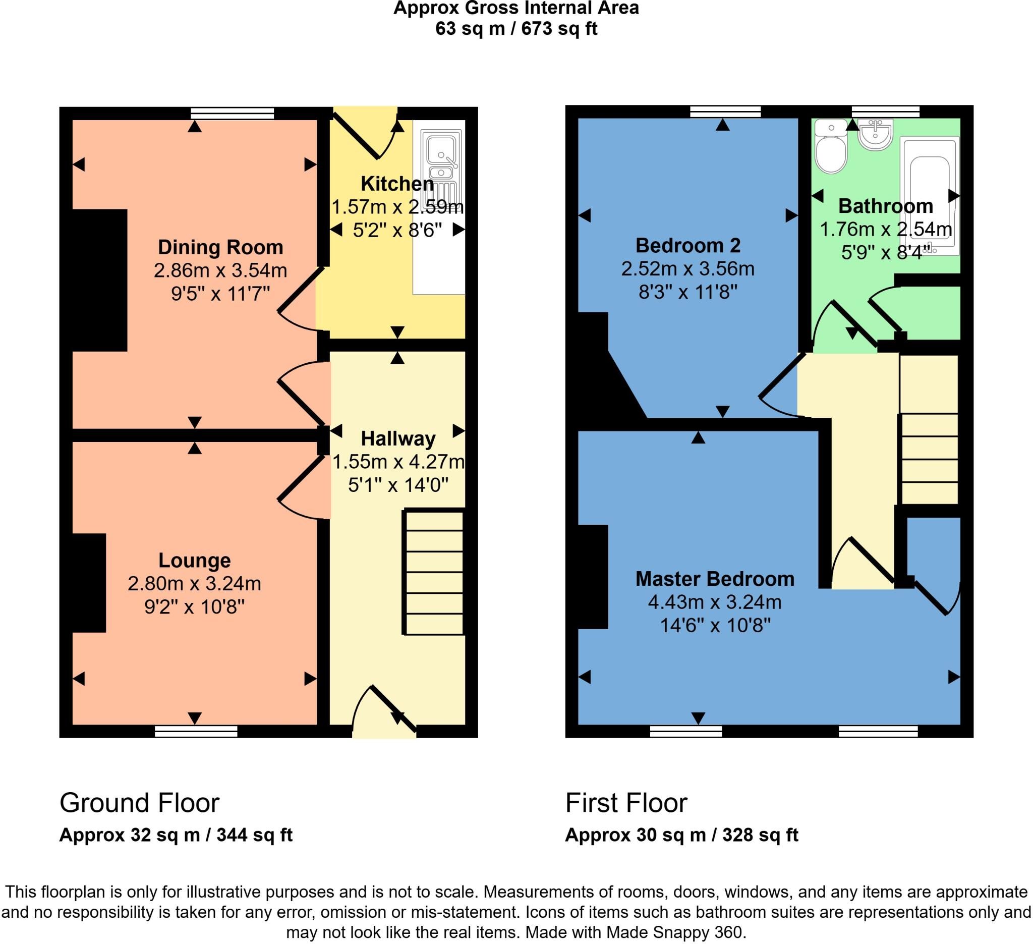 667, Hyde Road, Gorton floorplan
