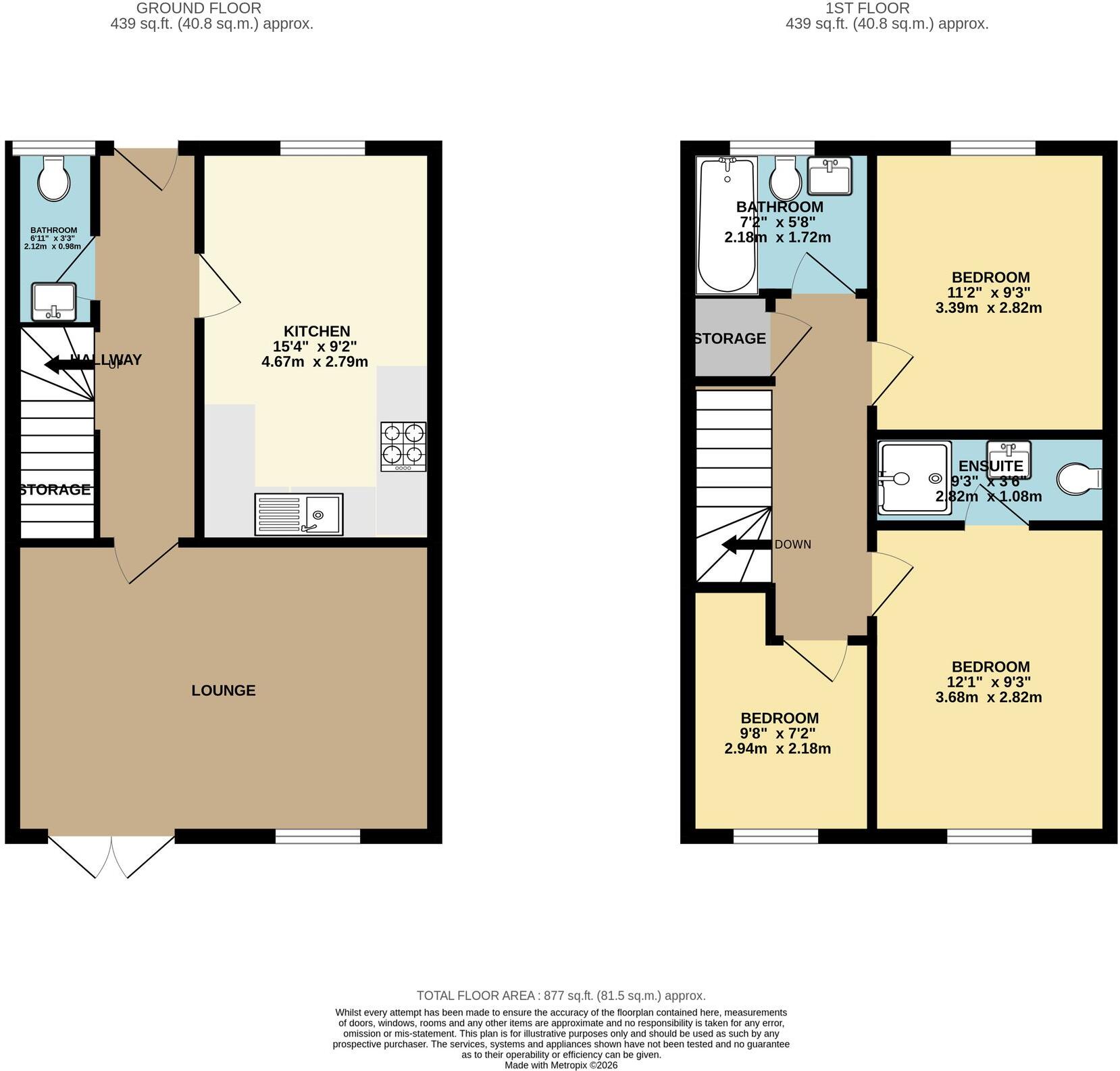 Firepool Crescent, Taunton, TA1 floorplan