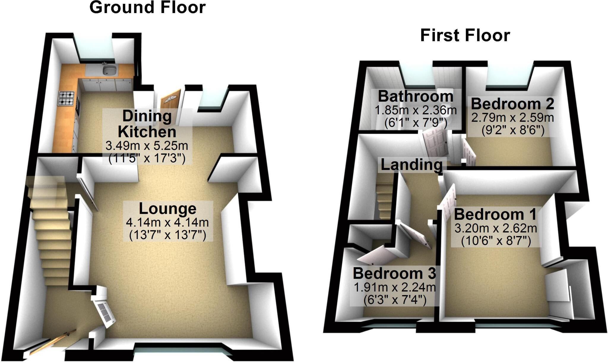 Park View, Cleckheaton, BD19 floorplan