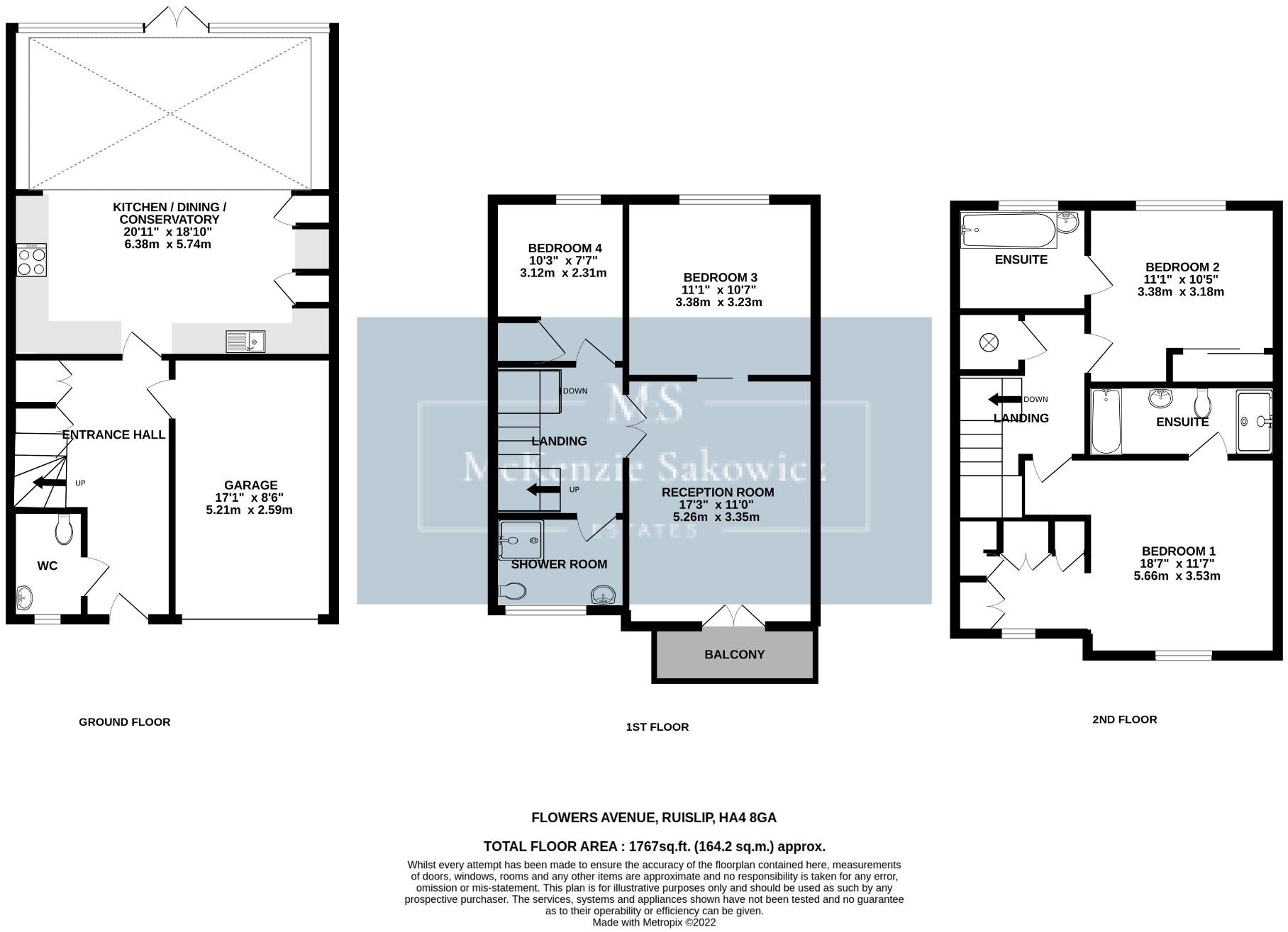 Flowers Avenue, Ruislip, Middlesex, HA4 floorplan