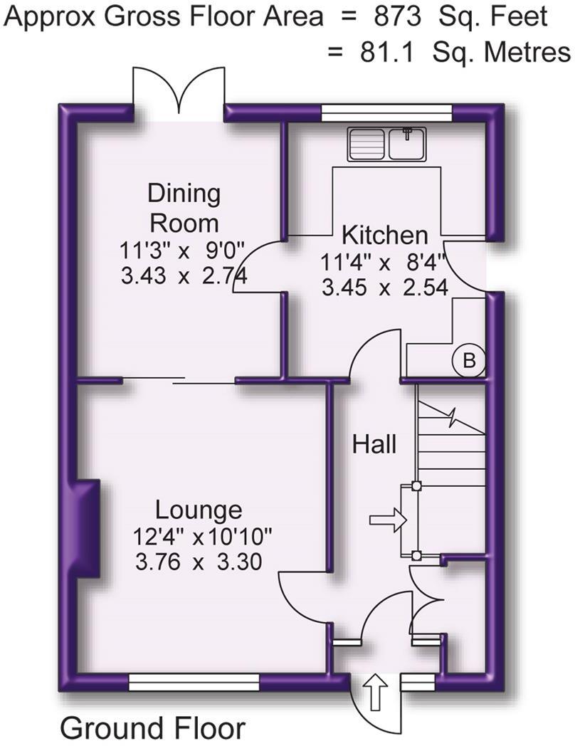 Arnesby Avenue, Sale floorplan