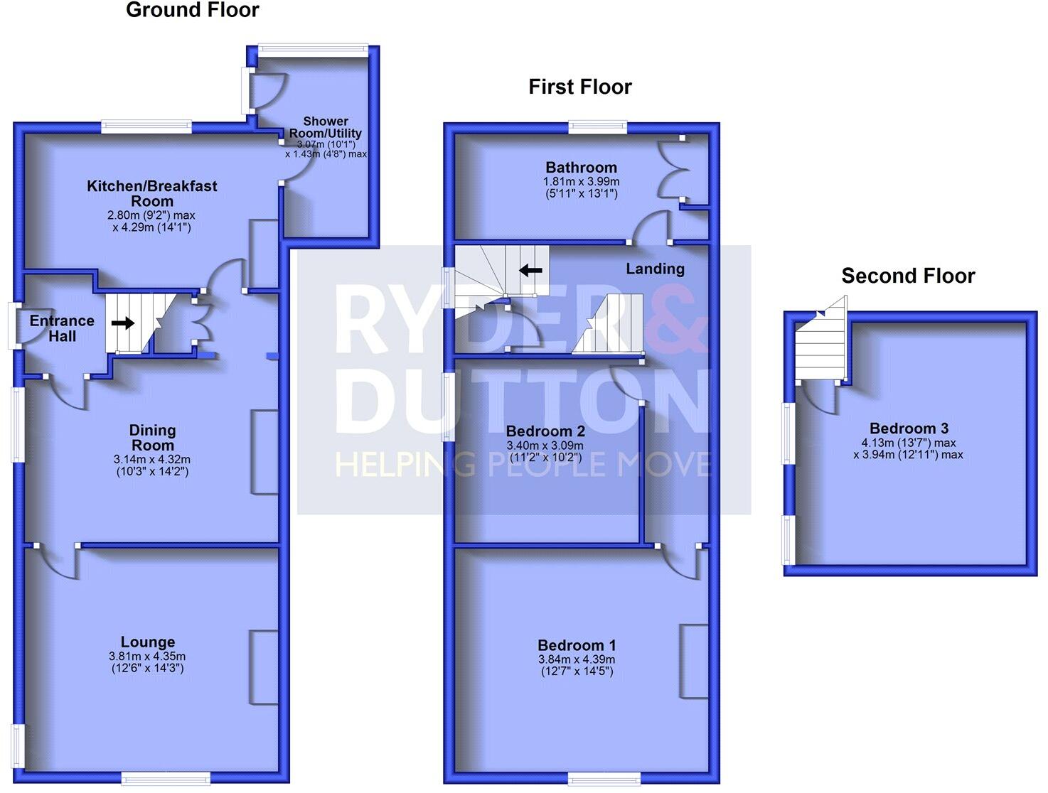 Ivy Green Drive, Springhead, Saddleworth, OL4 floorplan