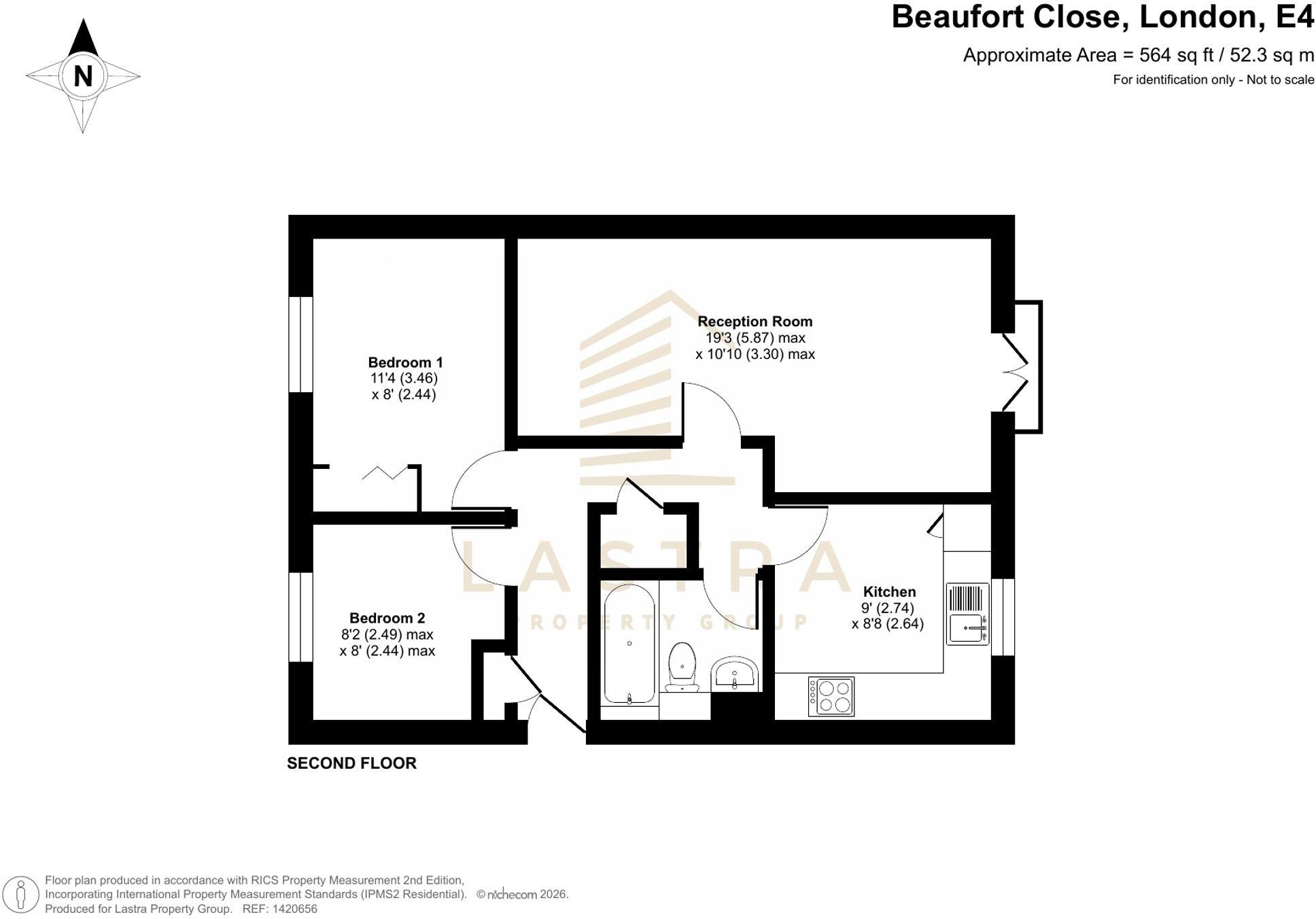 Beaufort Close, London, E4 floorplan
