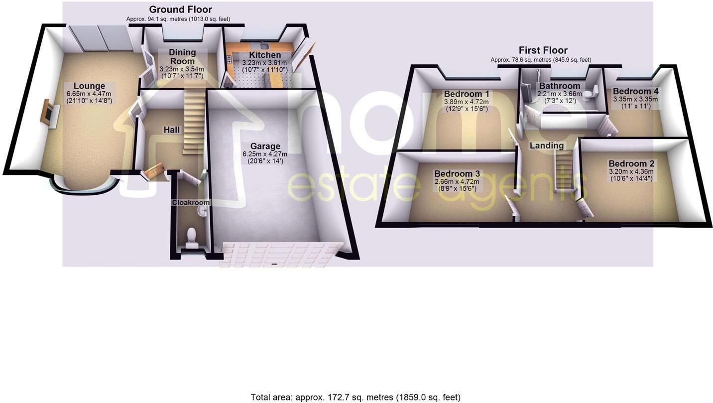 Lapwing Close, Stalybridge floorplan