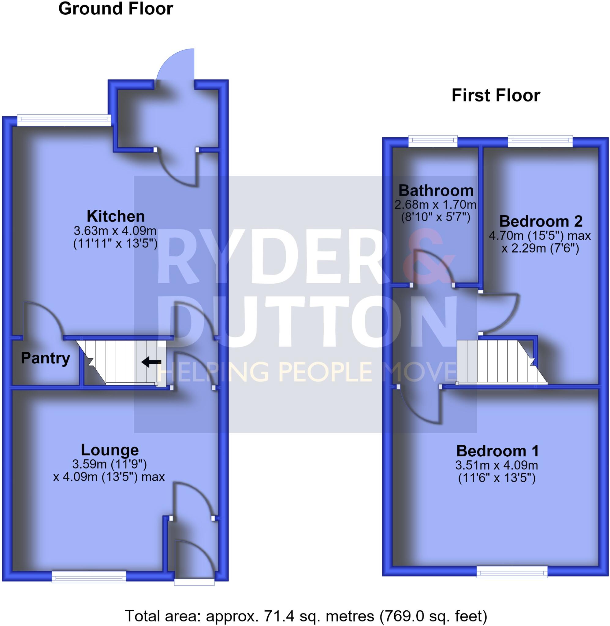 Brierley Street, Hathershaw, Greater Manchester, OL8 floorplan
