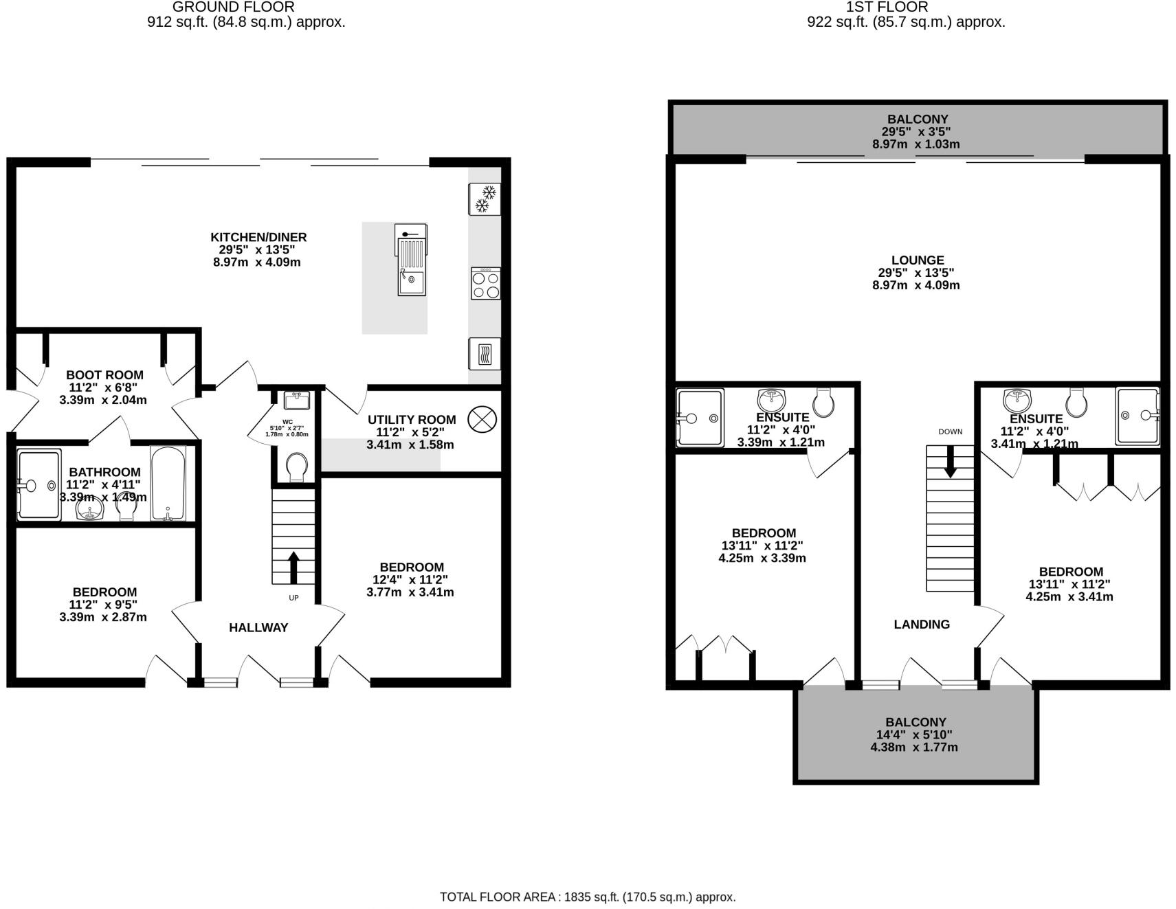 Grebe Cottage, Harlyn Bay, PL28 floorplan