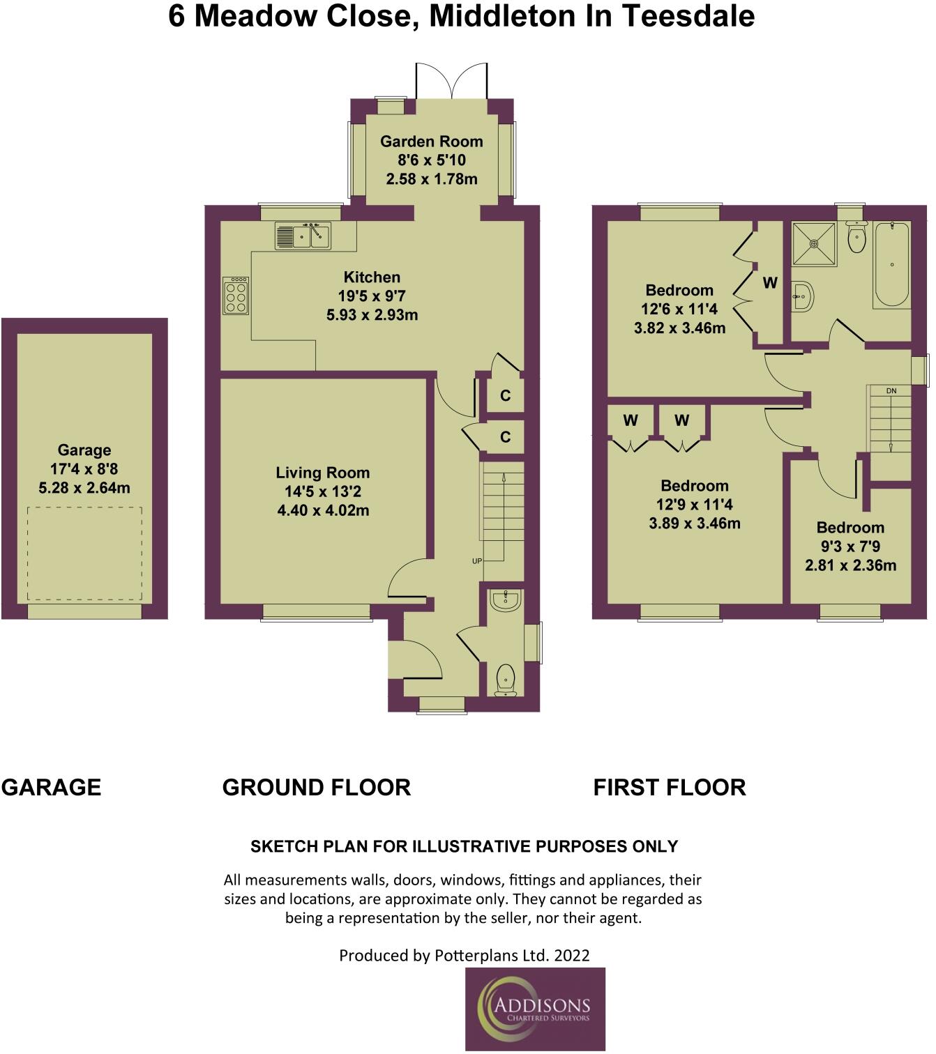 Meadow Close, Middleton-In-Teesdale,  DL12 floorplan