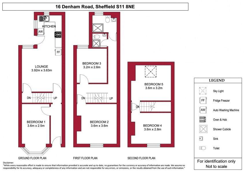 16 Denham Road, Ecclesall  floorplan