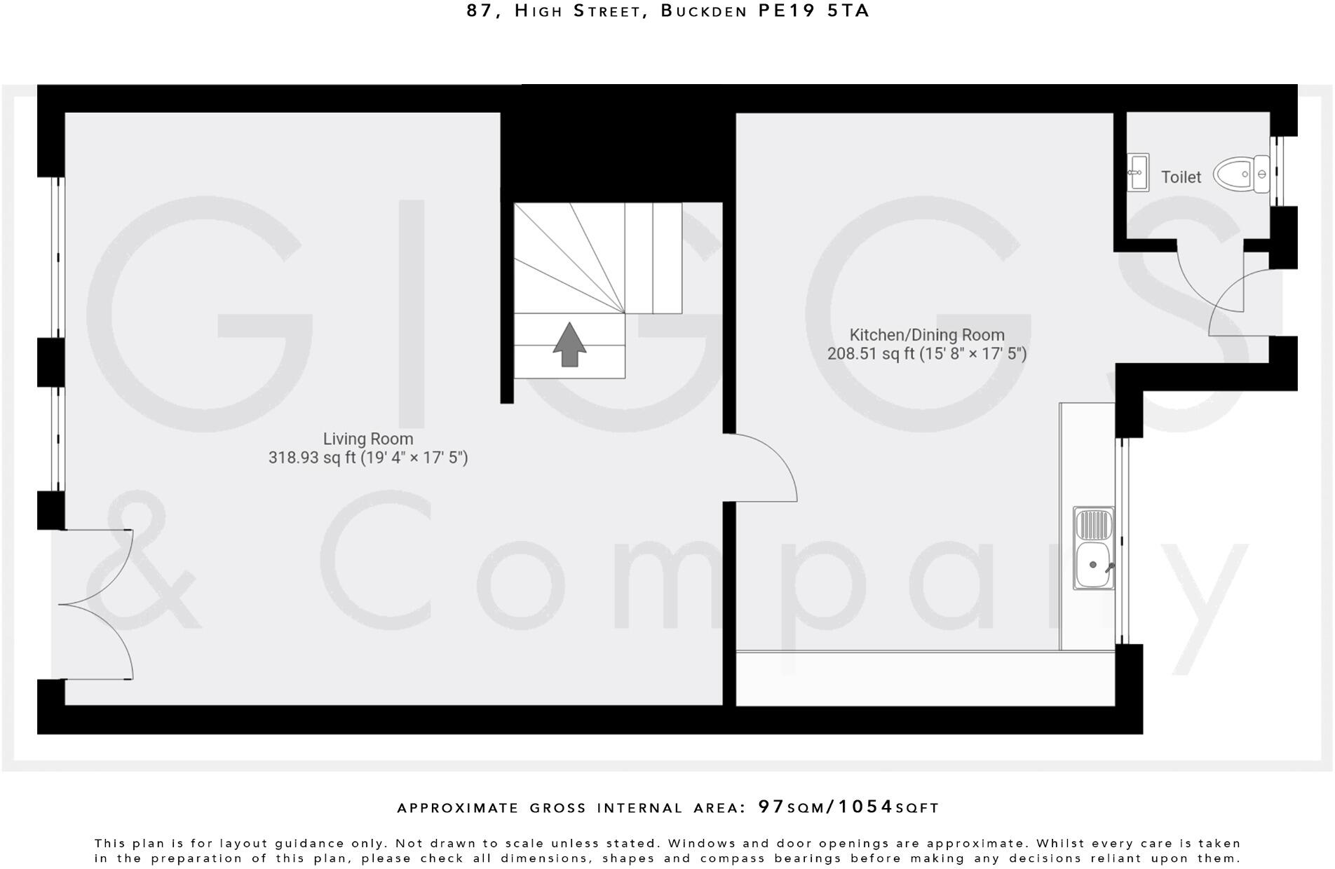 Buckden, St. Neots, Cambridgeshire, PE19 floorplan