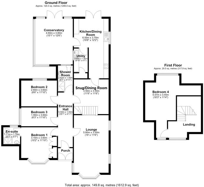 Manor Street, Ruskington, Sleaford, Lincolnshire, NG34 floorplan