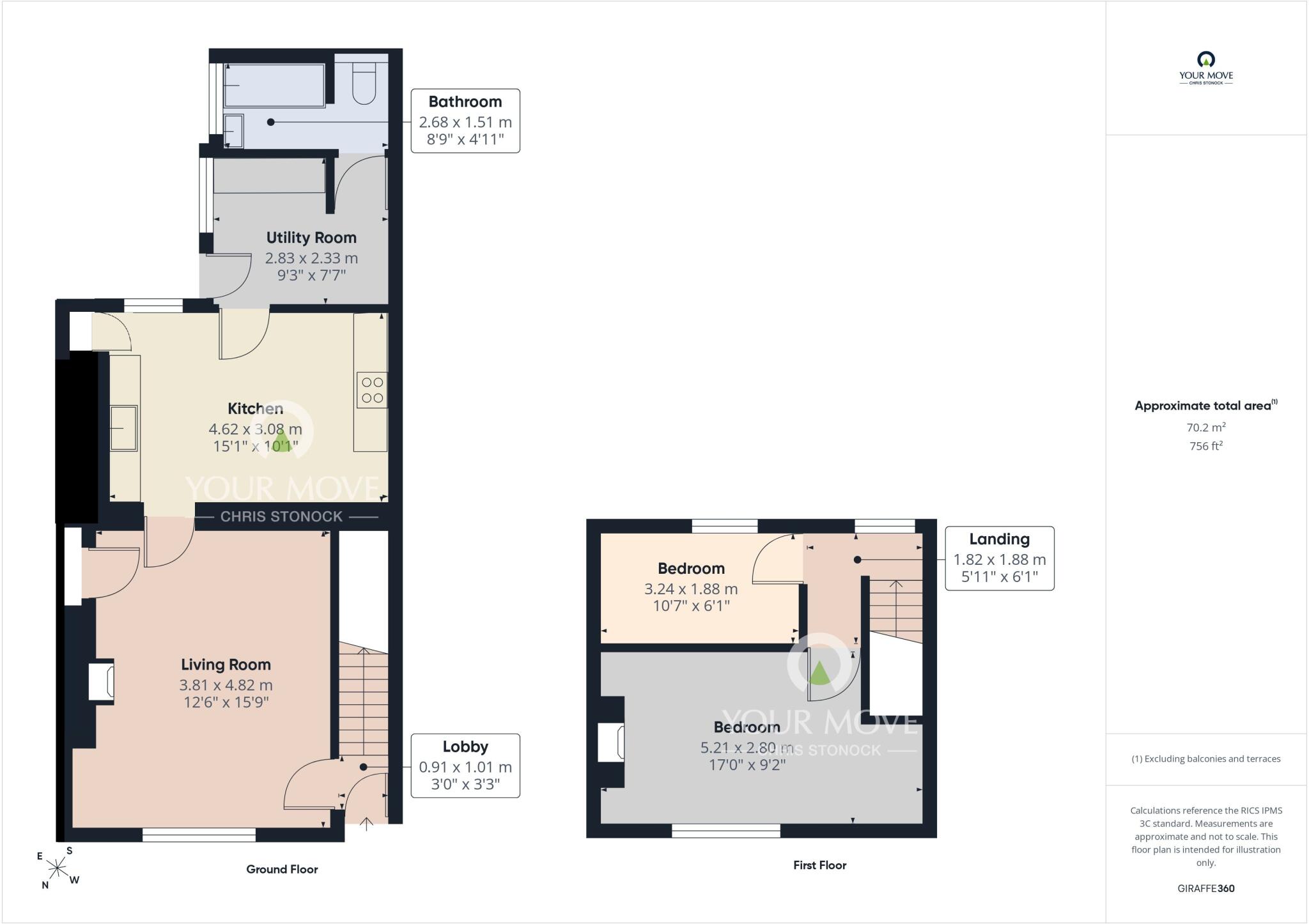 Leaburn Terrace, Prudhoe, Northumberland, NE42 floorplan