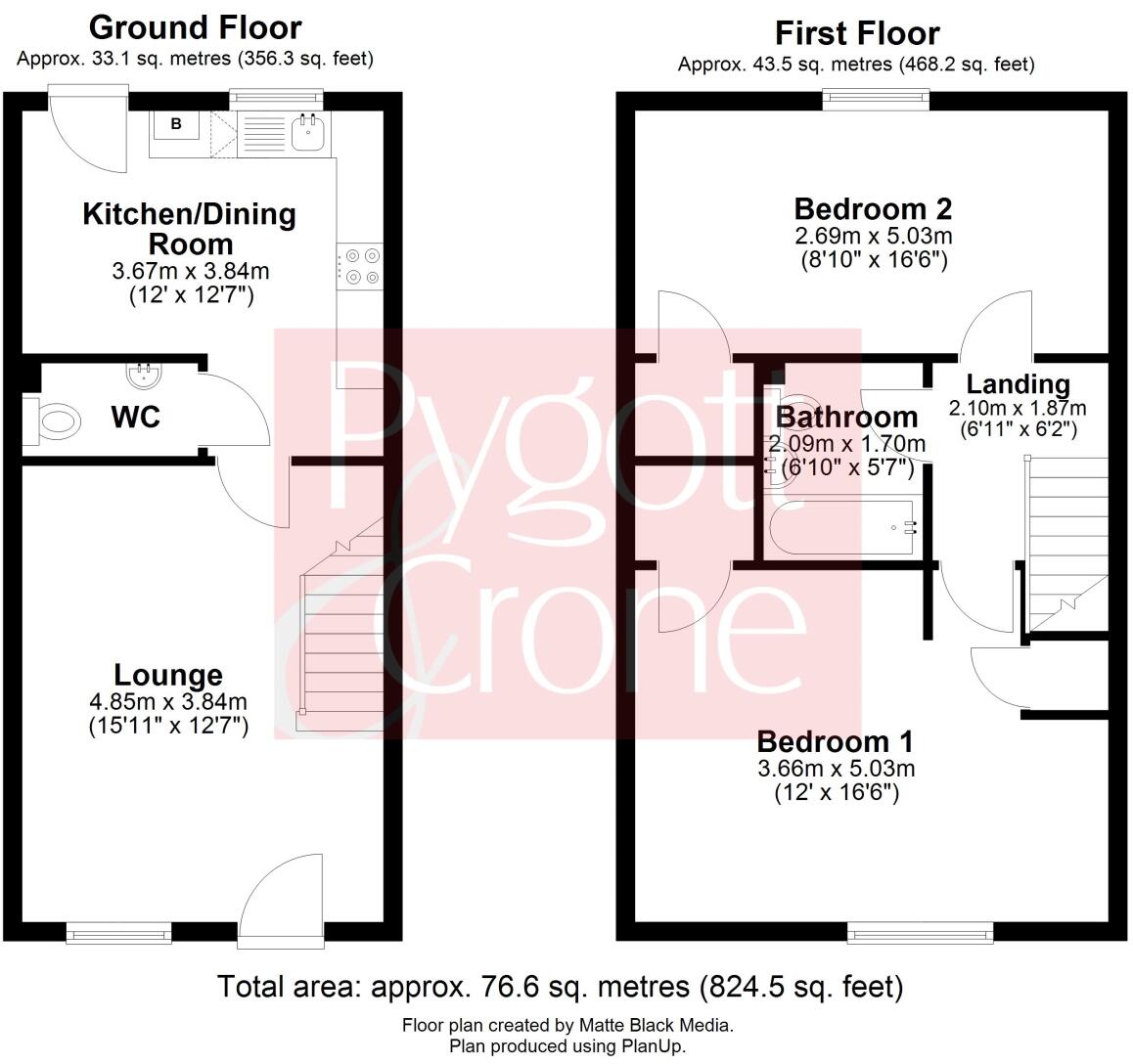 Osborne Way, Horncastle, Lincolnshire, LN9 floorplan