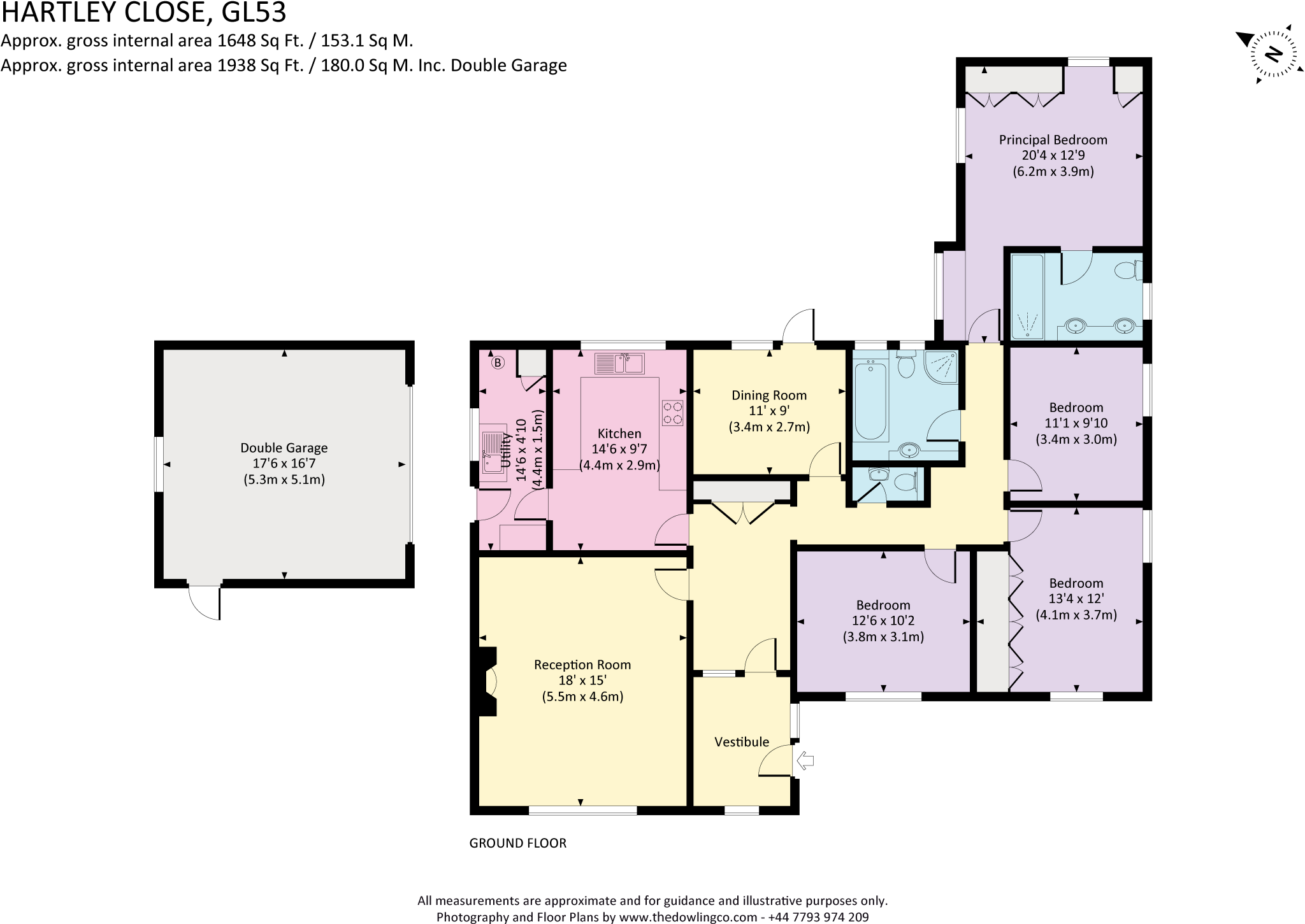 Hartley Close, Charlton Kings, Cheltenham, Gloucestershire, GL53 floorplan