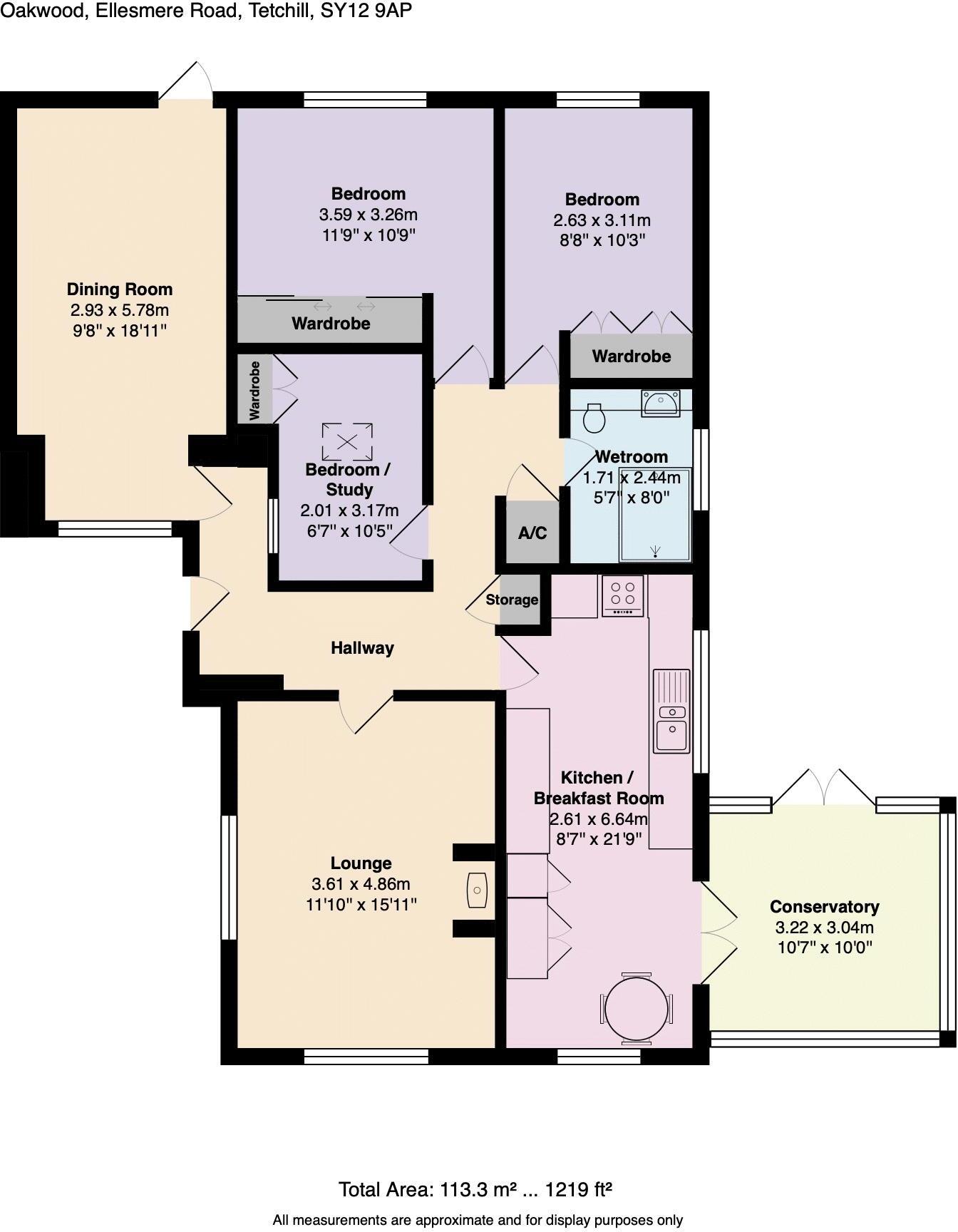 Tetchill, Ellesmere floorplan