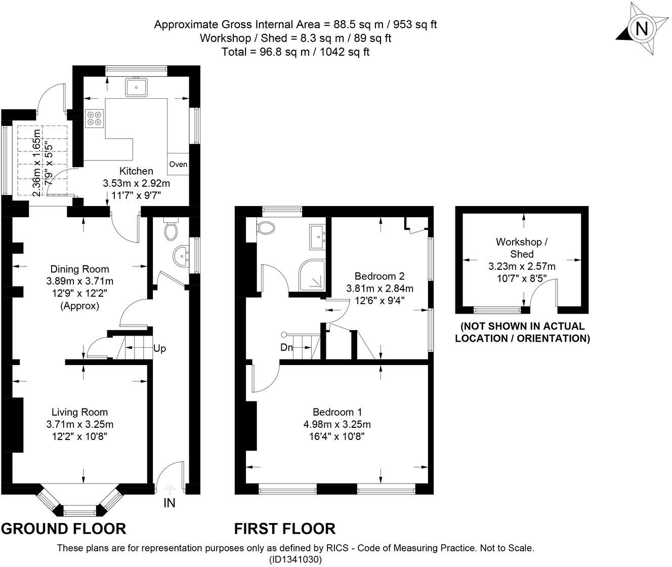 Bow Street, Alton, GU34 1NY floorplan