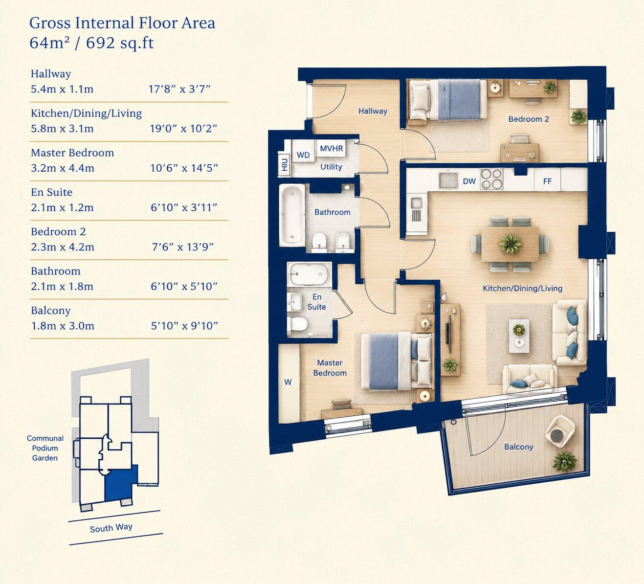 South Way, Wembley floorplan