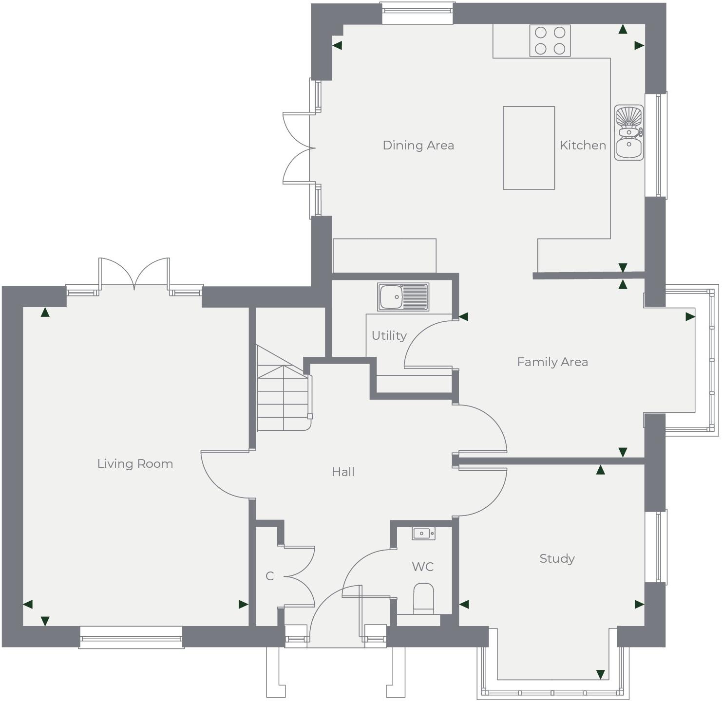 The Carriages, Woods Drive, Castle Cary floorplan