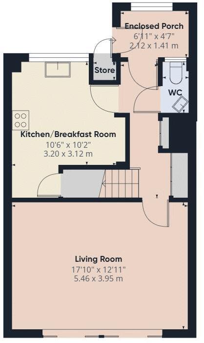 Queens Close, Walton on the Hill floorplan