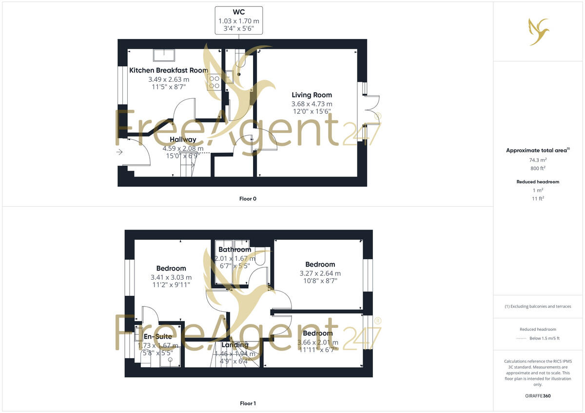 10 Ryecroft Way, Martley, Worcester, WR6 6BF floorplan