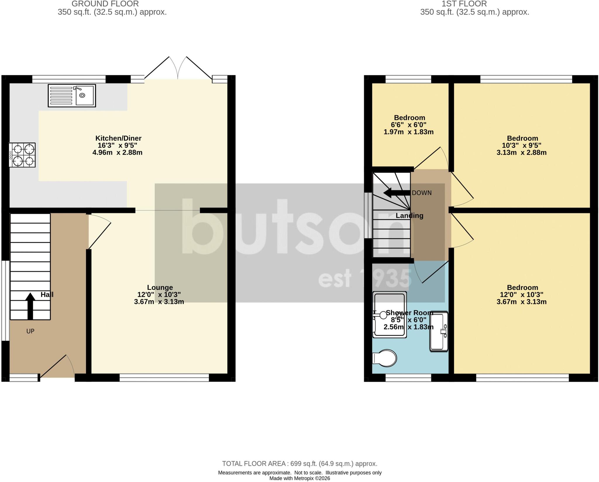 23 Dodgeons Close, Poulton-Le-Fylde, FY6 7DX floorplan