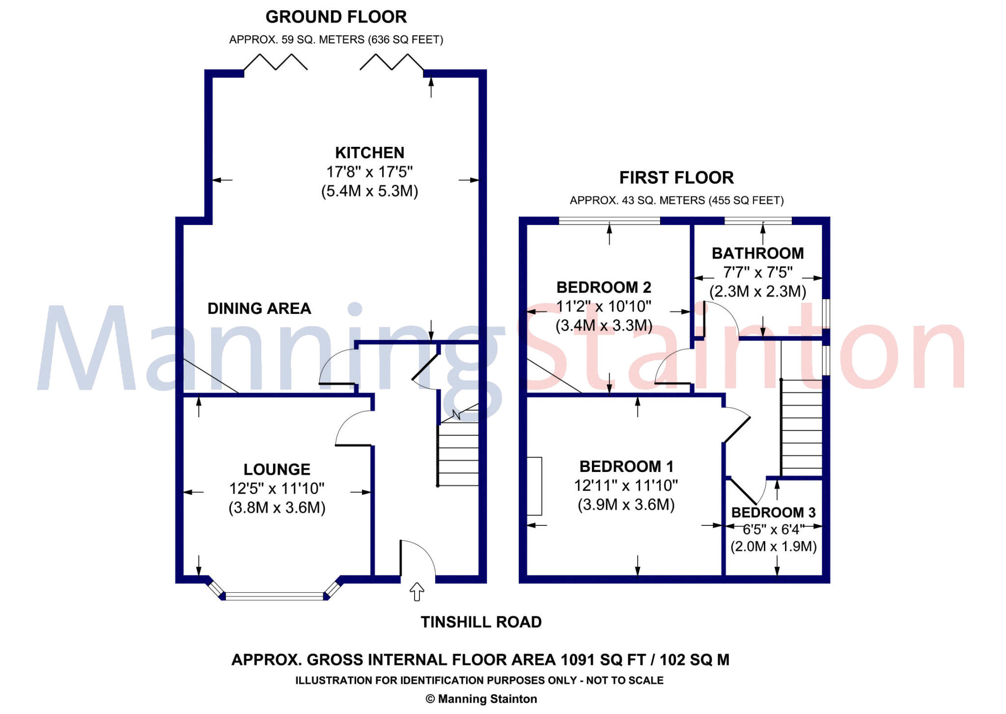 Tinshill Road, Leeds, West Yorkshire floorplan