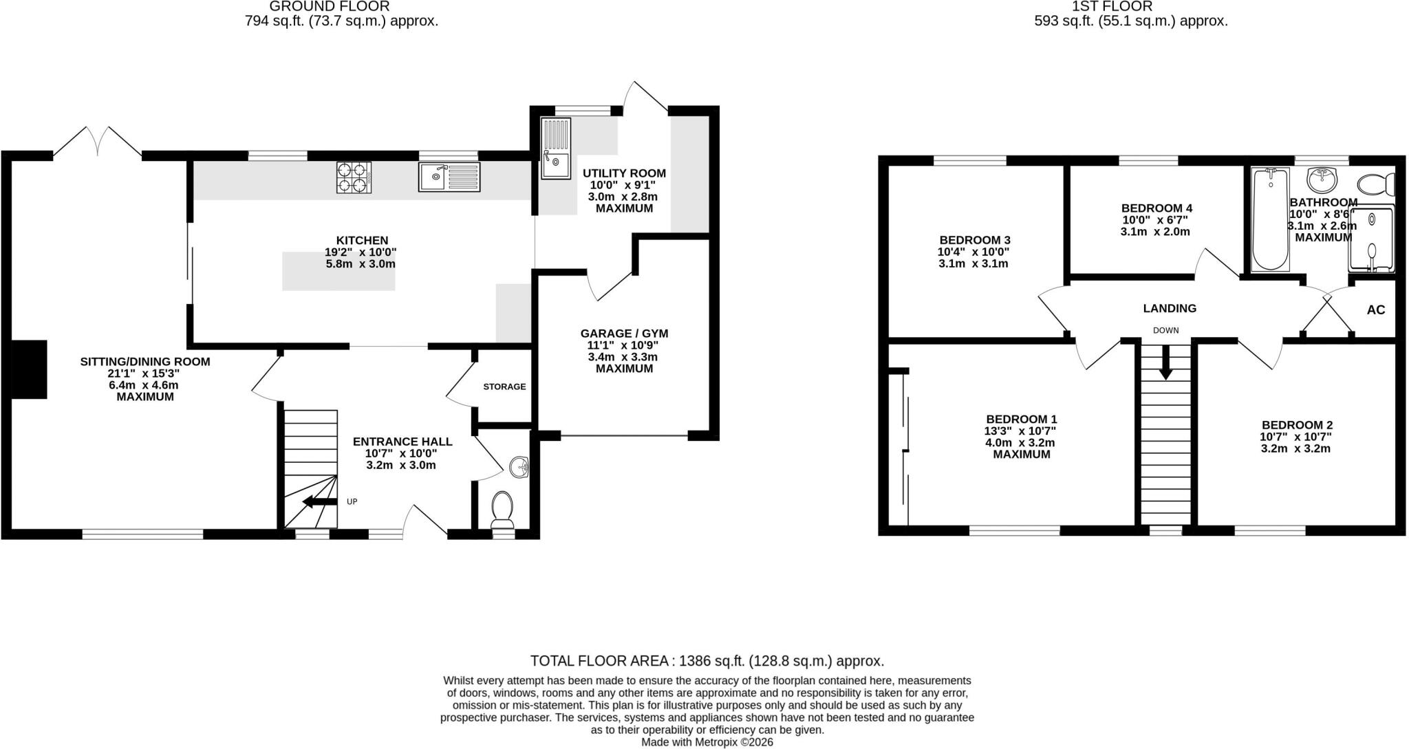 St. Andrews Close, Worstead, Norfolk floorplan