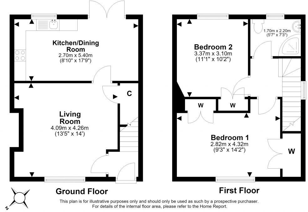 68 Fernieside Crescent, Ferniehill, Edinburgh, EH17 7HR floorplan