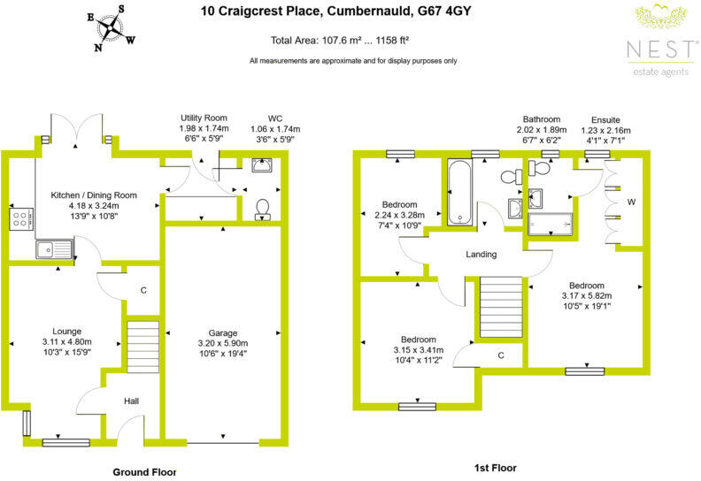 Craigcrest Place, Condorrat floorplan