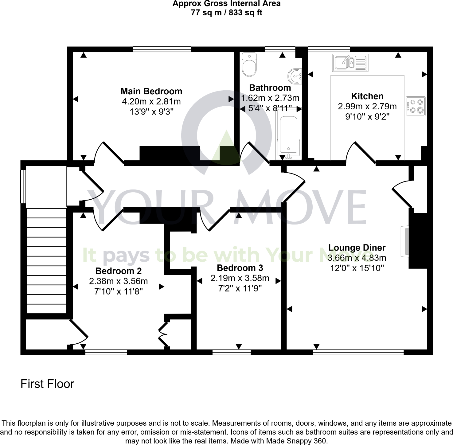 Gibraltar Gardens, Dalkeith, Midlothian, EH22 floorplan