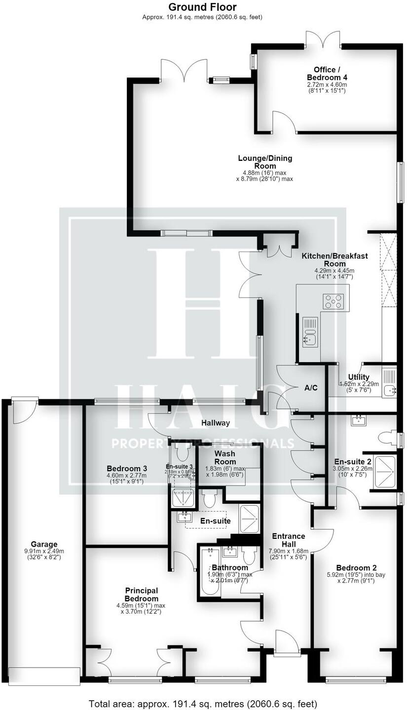 Whalley Drive, Bletchley, MK3 floorplan