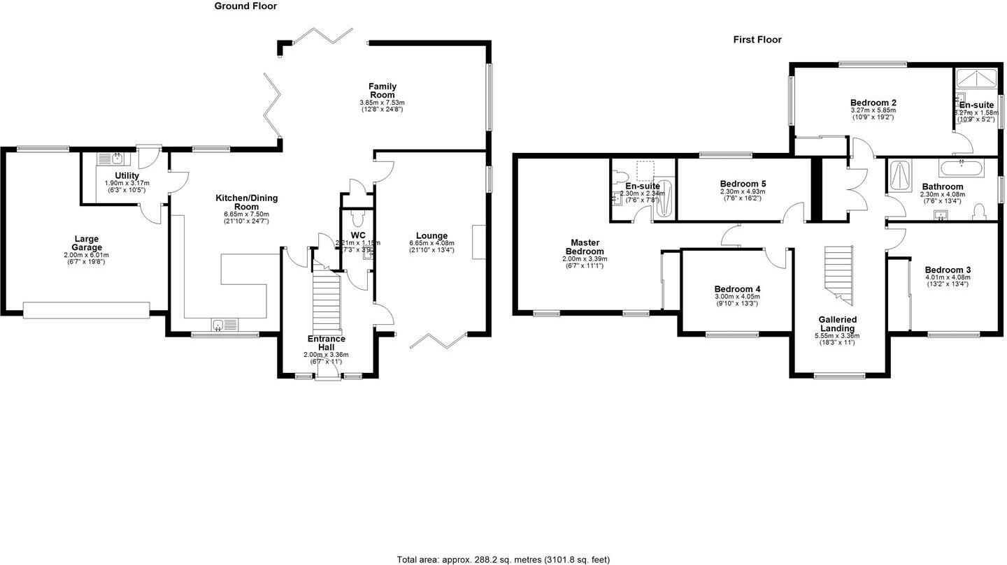 Bridgelands, Clive Avenue, Church Stretton, SY6 7BL floorplan
