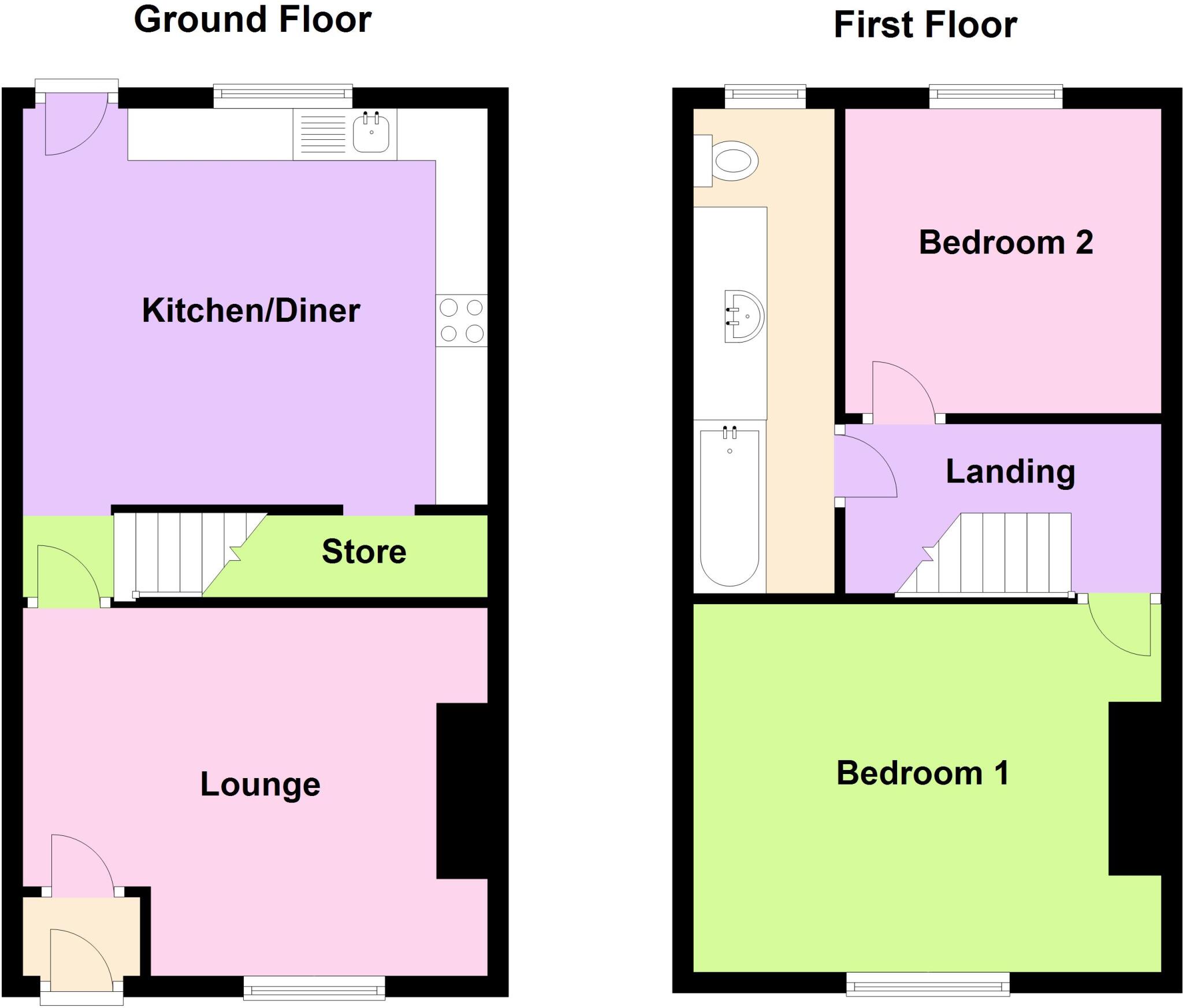 Hollins Road, Oldham, OL8 floorplan