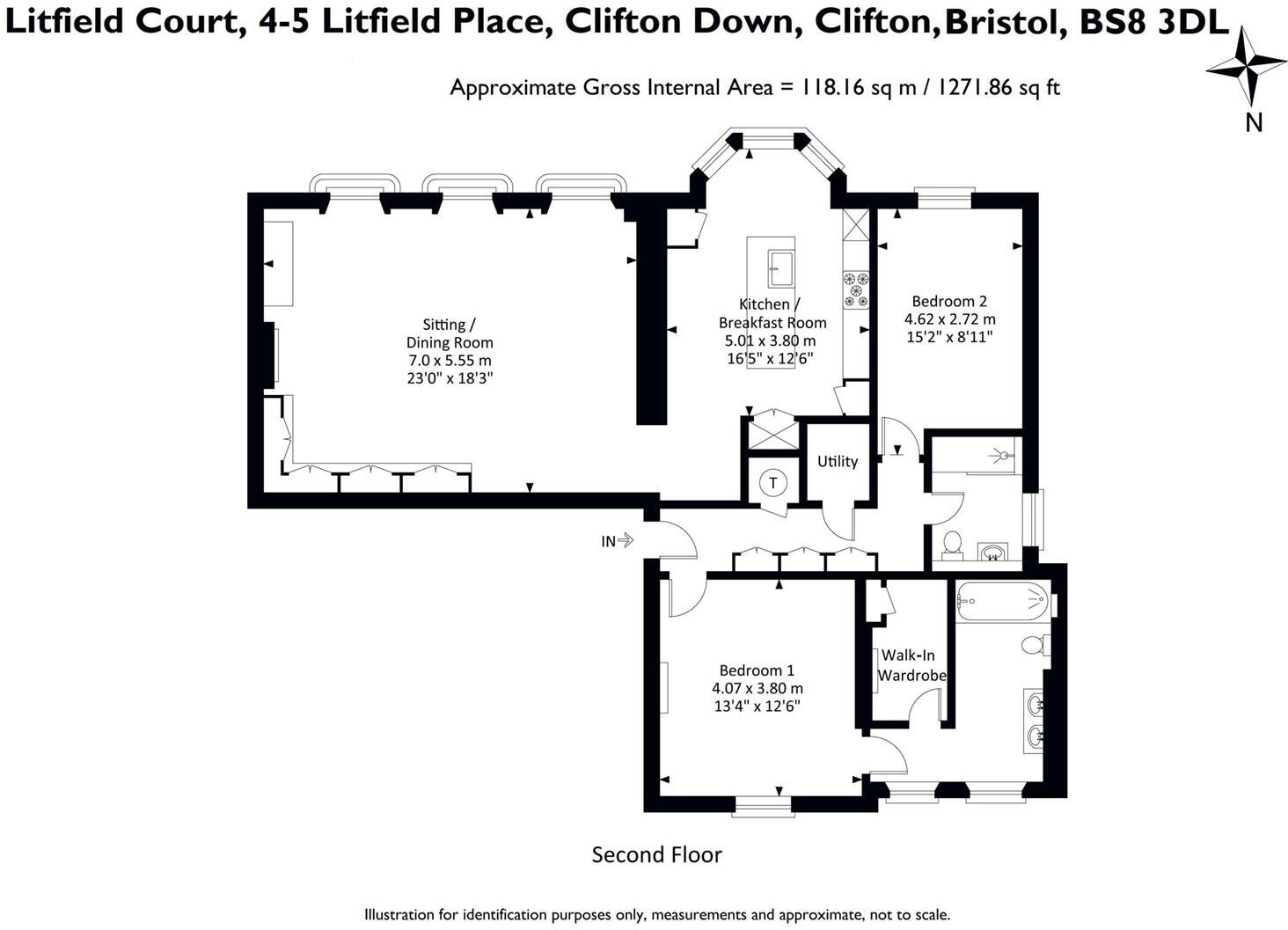 Litfield Place,Clifton Down, Clifton, Bristol, BS8 floorplan