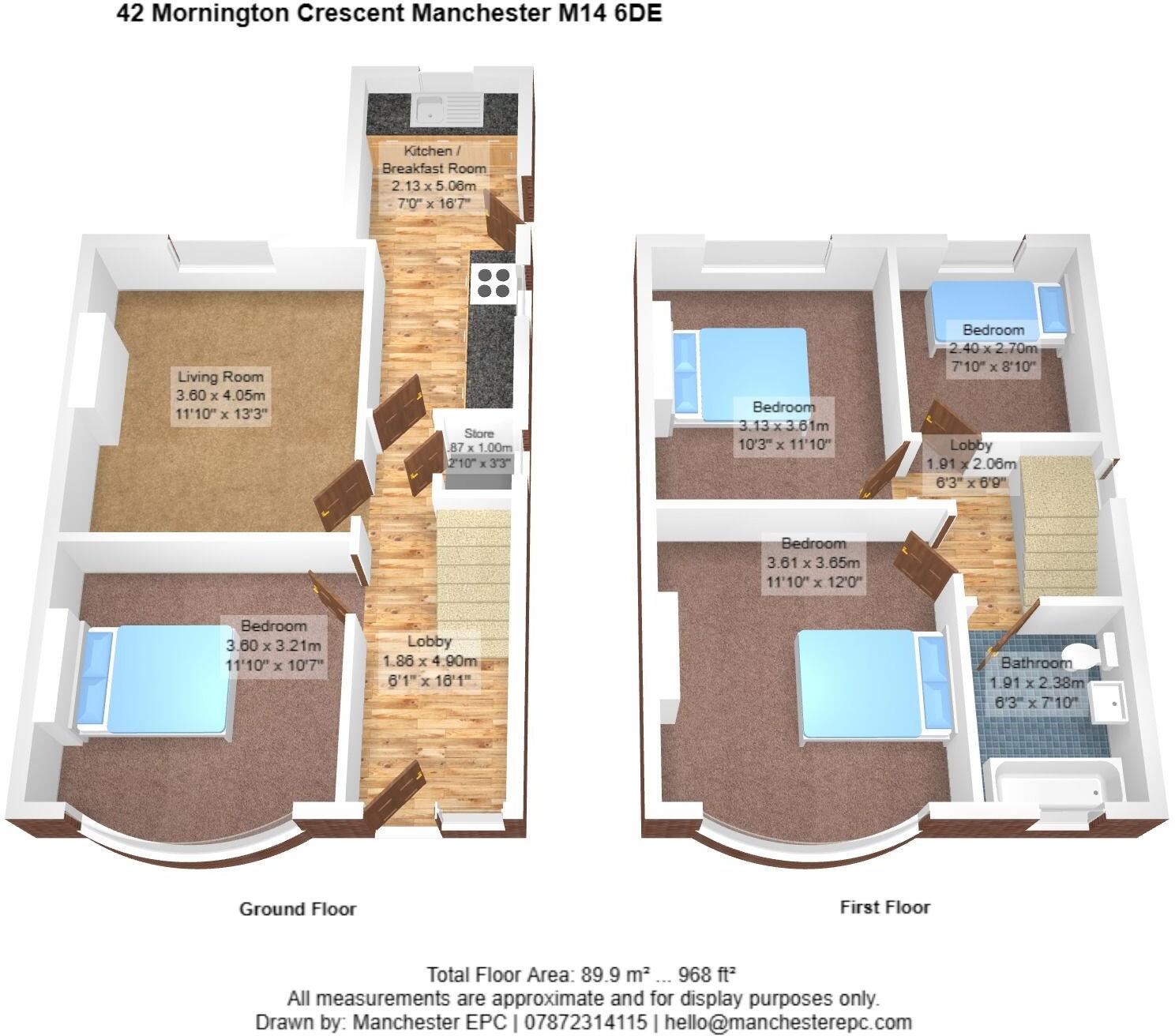 Mornington Crescent, Manchester floorplan