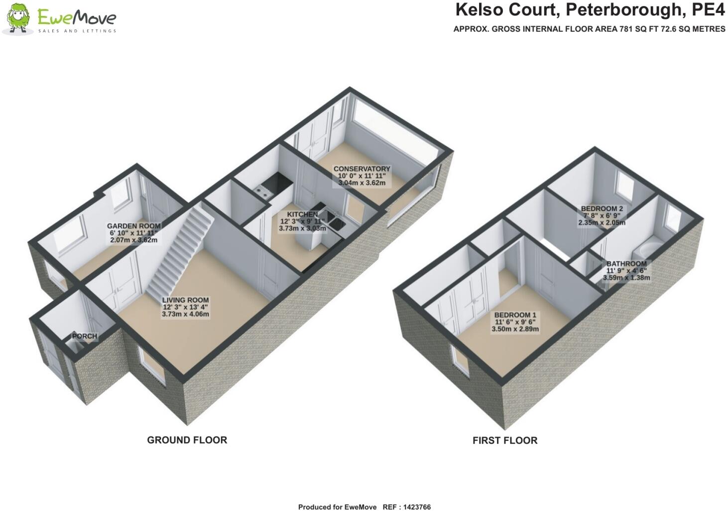 Kelso Court, Peterborough, PE4 6 floorplan