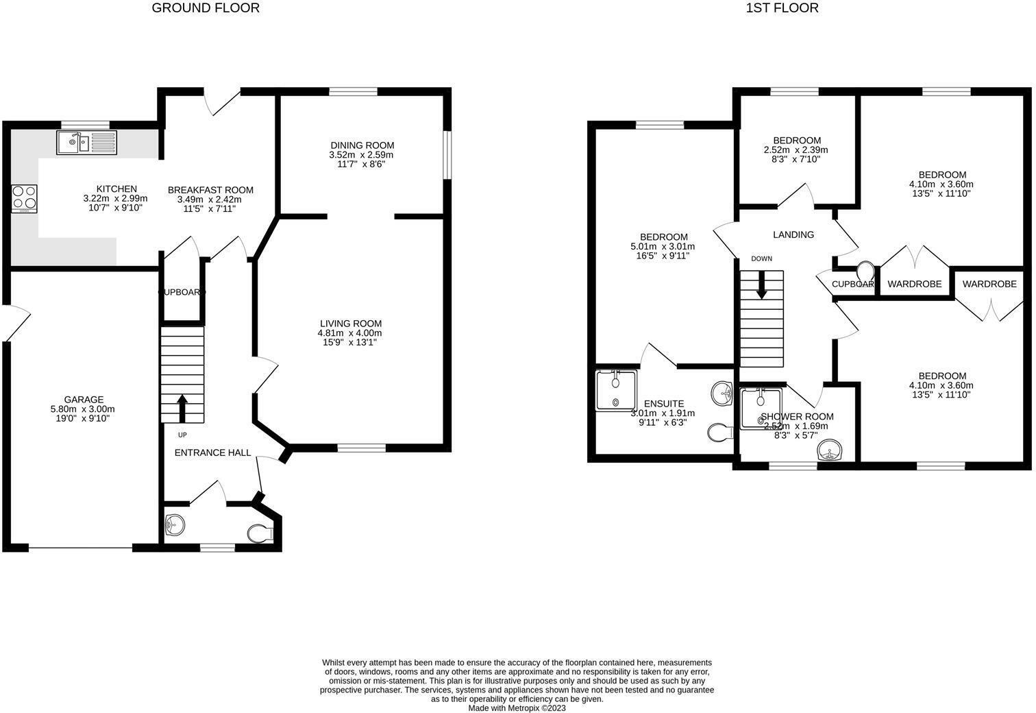 Detached family home with no chain, The Lizard floorplan