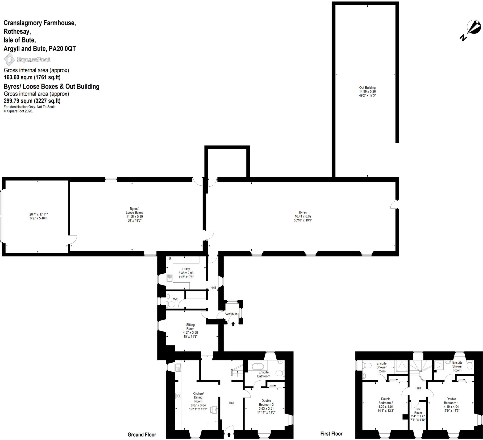 Cranslagmory Farmhouse, Rothesay, Isle of Bute, Argyll and Bute, PA20 floorplan