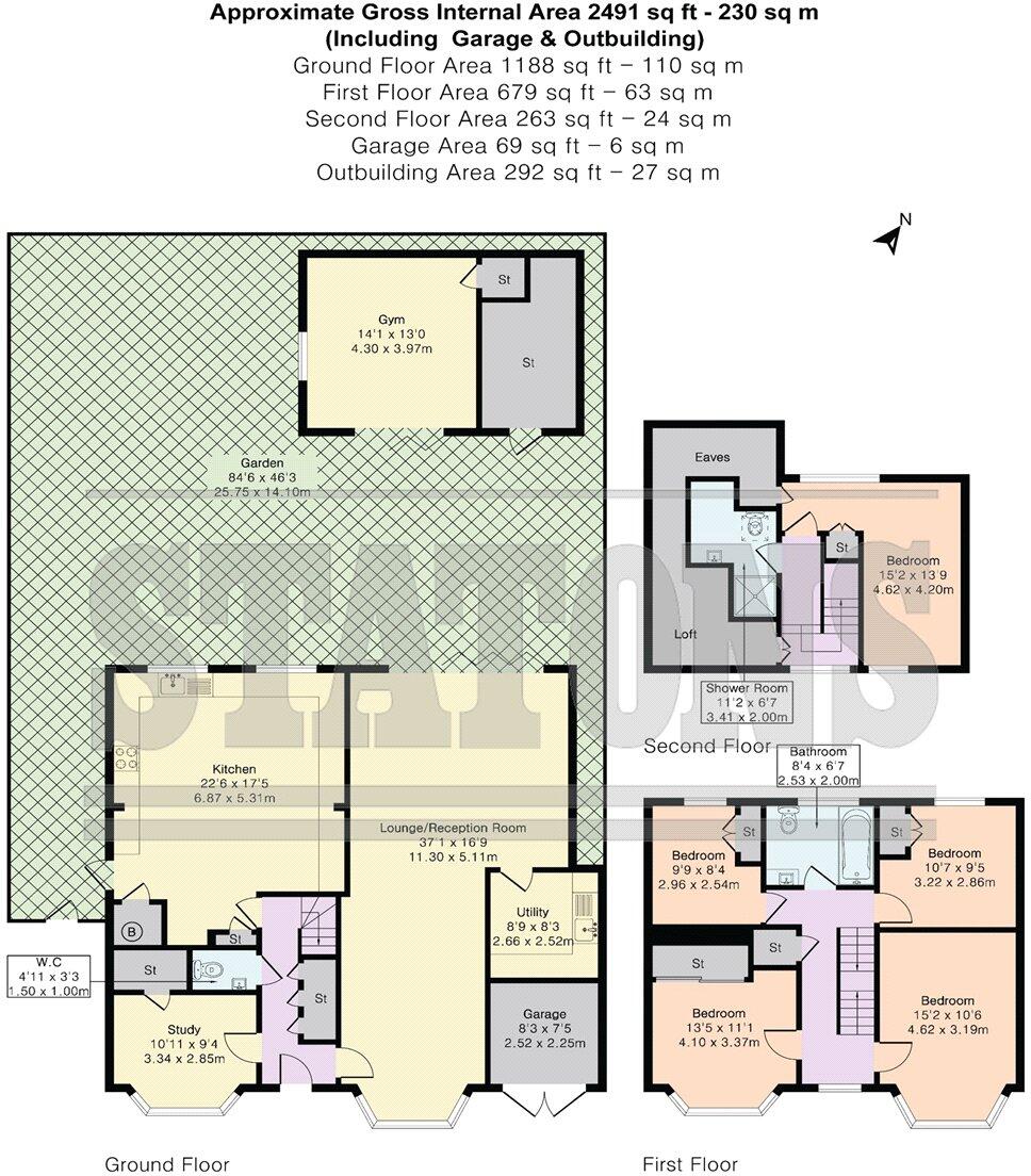 Moffats Lane, Brookmans Park, Hatfield, Hertfordshire, AL9 floorplan