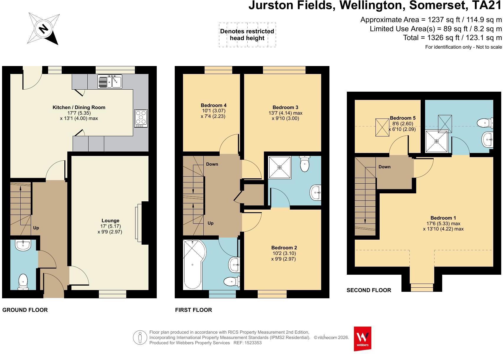 Jurston Fields, Wellington, Somerset, TA21 floorplan
