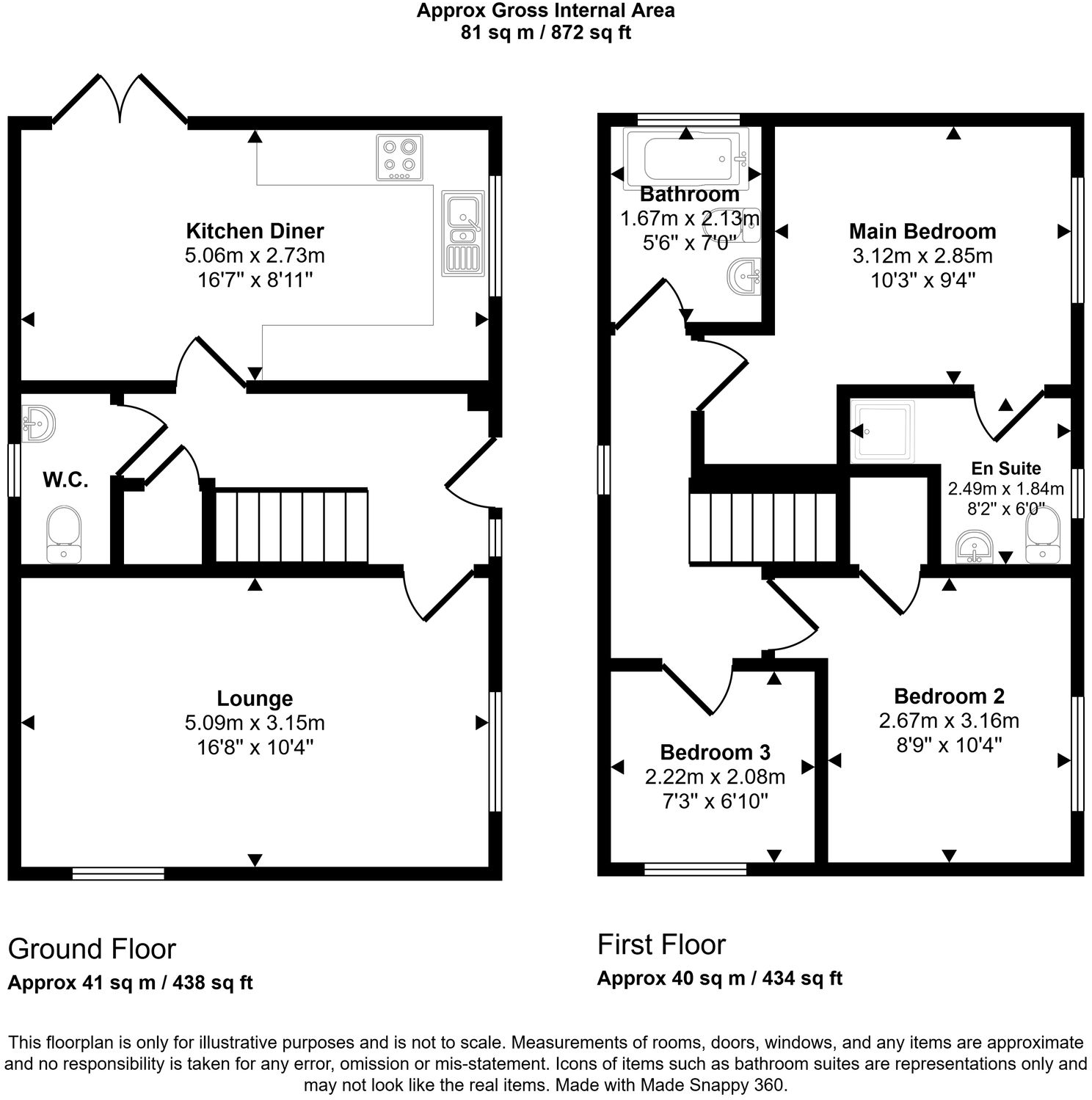 Whitworth Way, Wigan, WN6 floorplan