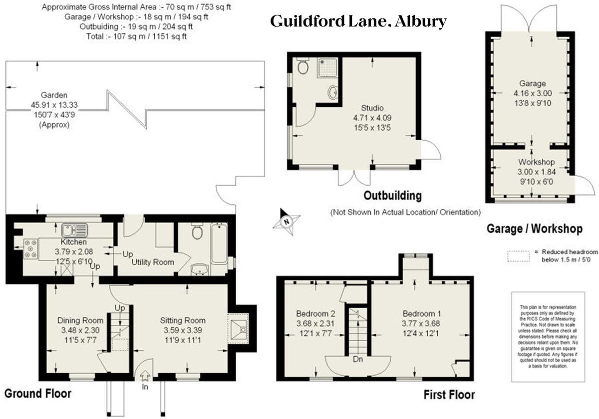Guildford Lane, Albury, Guildford GU5 floorplan