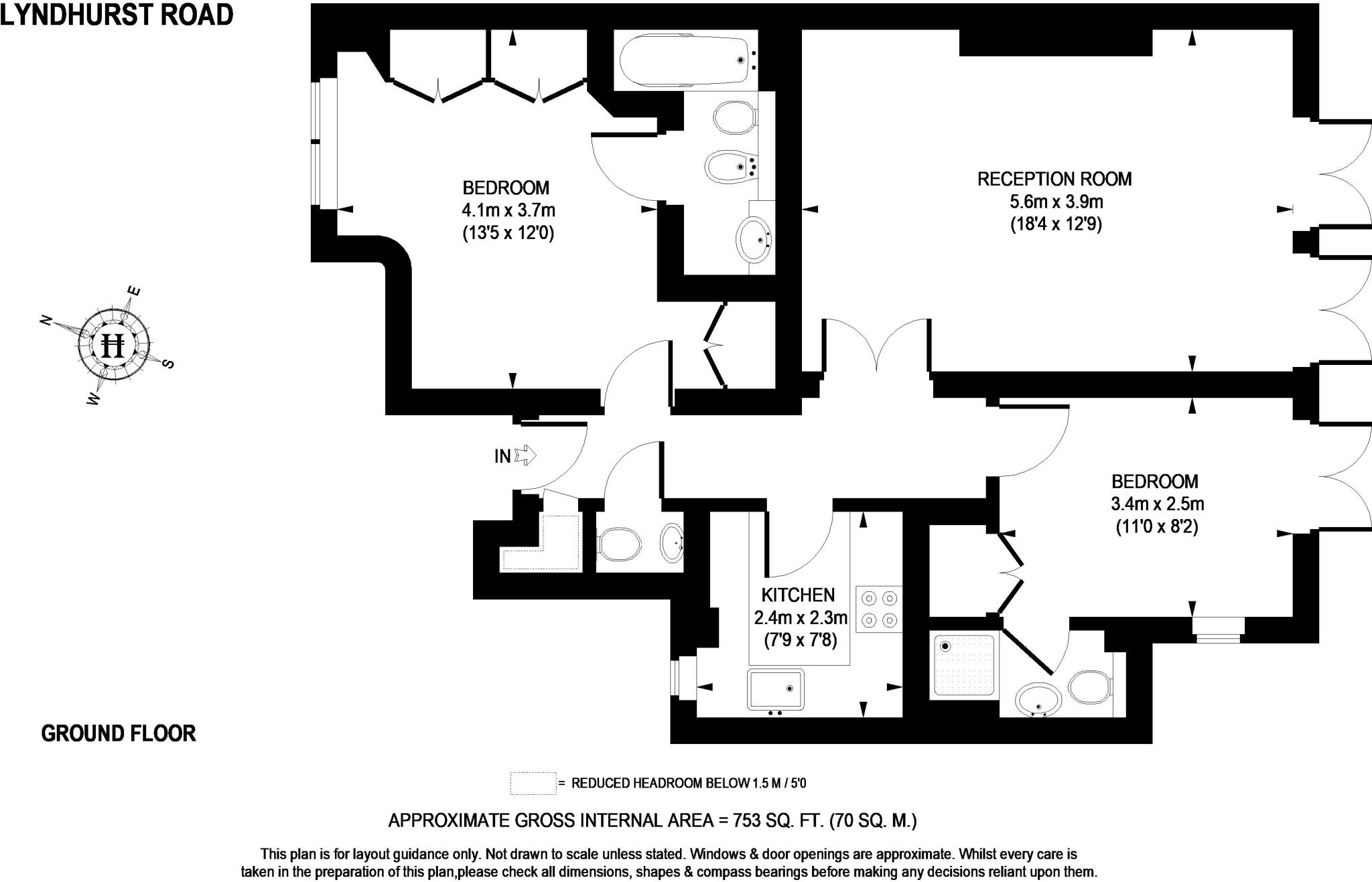 Lyndhurst Road Hampstead NW3 floorplan